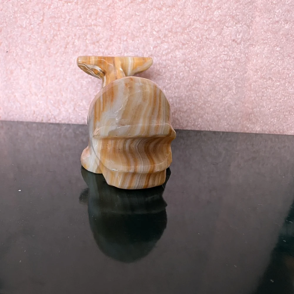 Carved Stone Whale Figurine - Picture 4 of 6